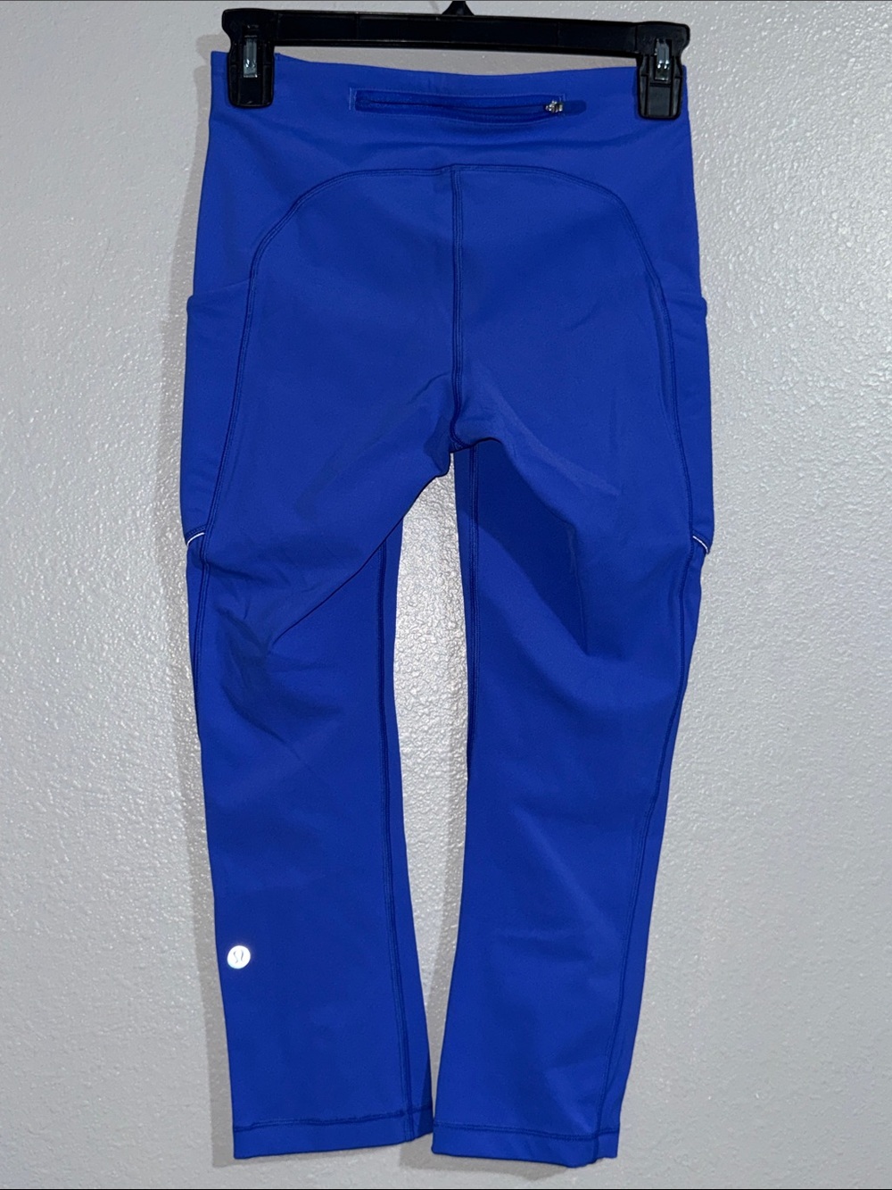 lululemon athletica Royal Blue Cropped Performance Leggings-with pocket